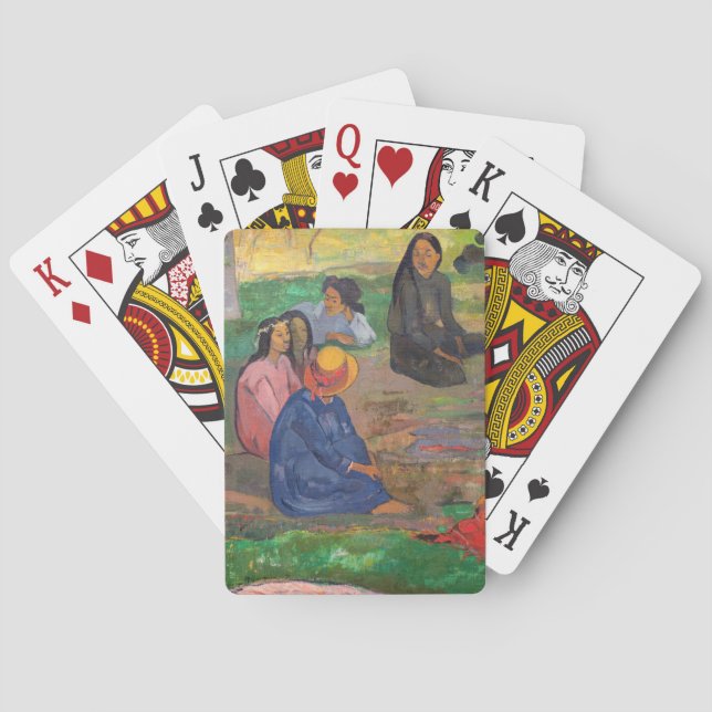 Paul Gauguin - The Conversation / Les Parau Parau Playing Cards (Back)