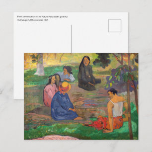 Paul Gauguin - The Conversation / Les Parau Parau Postcard