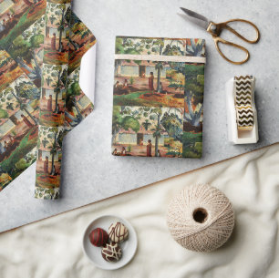 Paul Gauguin The Large Tree,Exploration of Nature Wrapping Paper