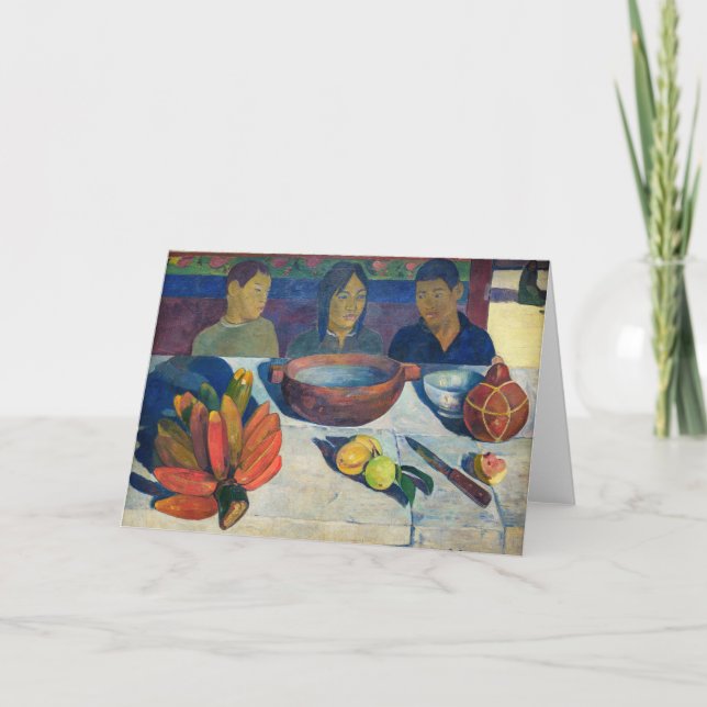 Paul Gauguin - The Meal / Bananas Card (Front)