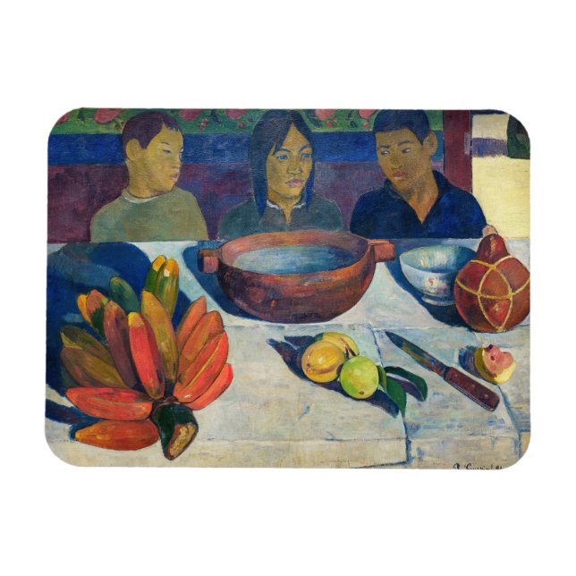 Paul Gauguin - The Meal / Bananas Magnet (Horizontal)