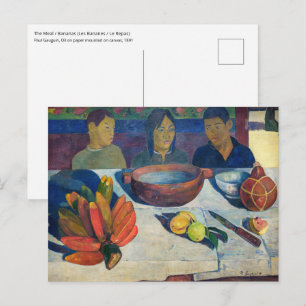 Paul Gauguin - The Meal / Bananas Postcard