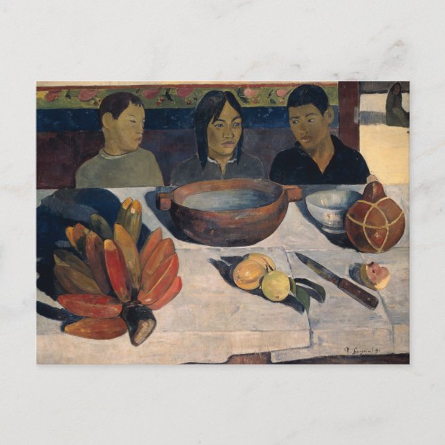 Paul Gauguin - The Meal Postcard (Front)