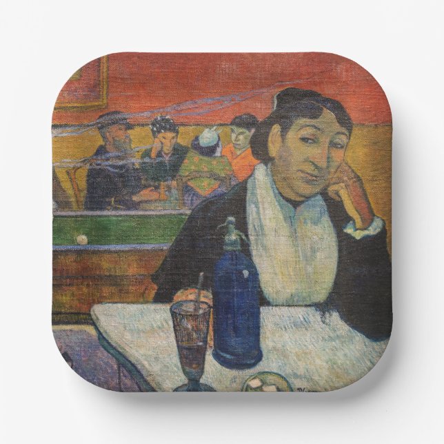 Paul Gauguin - The Night Cafe, Arles Paper Plate (Front)