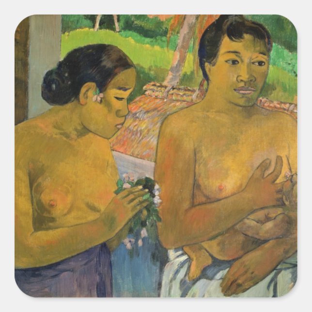 Paul Gauguin | The Offering, 1902 Square Sticker (Front)