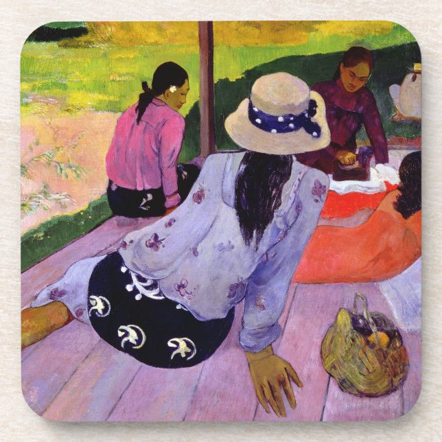 Paul Gauguin | The Siesta, 1891-2 (oil on canvas) Coaster (Front)