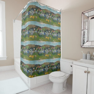 Paul Gauguin The Swineherd Shower Curtain