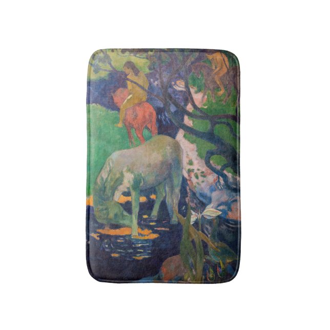 Paul Gauguin - The White Horse Bath Mat (Front Vertical)