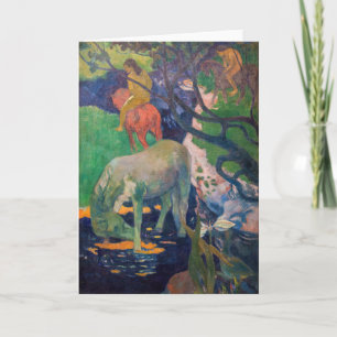 Paul Gauguin - The White Horse Card