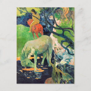 Paul Gauguin, The White Horse Postcard