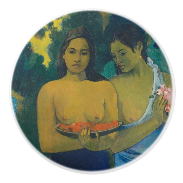 Paul Gauguin - Two Tahitian Women Ceramic Knob (Front)