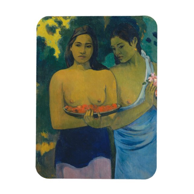 Paul Gauguin - Two Tahitian Women Magnet (Vertical)