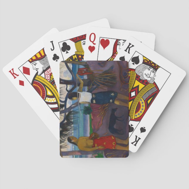 Paul Gauguin | Under the Pandanus, 1891 (oil on ca Playing Cards (Back)