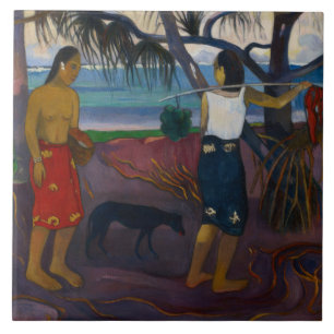 Paul Gauguin - Under the Pandanus Tile