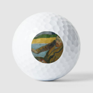 Paul Gauguin Vincent van Gogh painting sunflowers Golf Balls