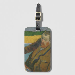 Paul Gauguin Vincent van Gogh painting sunflowers Luggage Tag