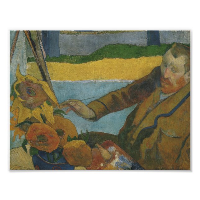 Paul Gauguin -Vincent van Gogh Painting Sunflowers Photo Print (Front)
