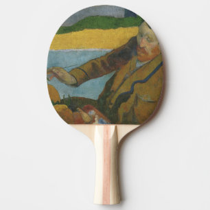 Paul Gauguin Vincent van Gogh painting sunflowers Ping Pong Paddle