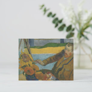 Paul Gauguin Vincent van Gogh painting sunflowers  Postcard