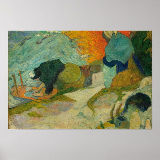 Paul Gauguin - Washerwomen in Arles Poster (Front)