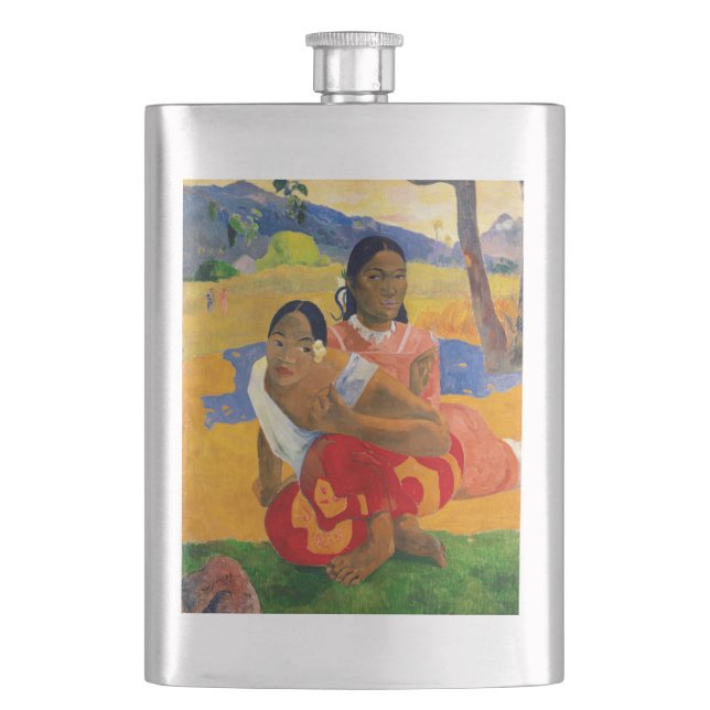 Paul Gauguin - When Will You Marry? Hip Flask (Front)