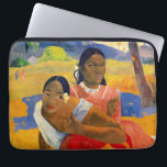 Paul Gauguin - When Will You Marry? Laptop Sleeve<br><div class="desc">Nafea faa ipoipo / When Will You Marry? / Quand te maries-tu ? - Paul Gauguin,  1892</div>