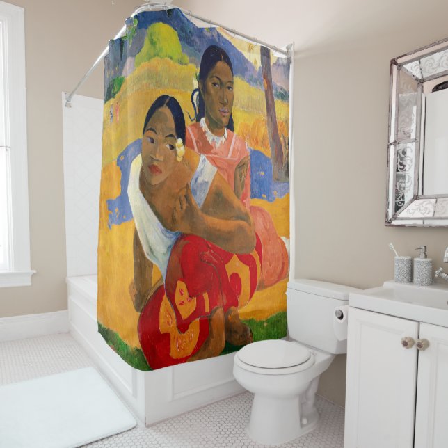 Paul Gauguin - When Will You Marry? Shower Curtain (In Situ)