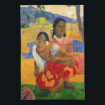 Paul Gauguin - When Will You Marry?  Tea Towel<br><div class="desc">Nafea faa ipoipo / When Will You Marry? / Quand te maries-tu ? - Paul Gauguin,  1892</div>