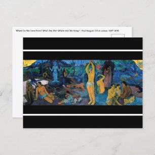 Paul Gauguin - Where Do We Come From? Postcard
