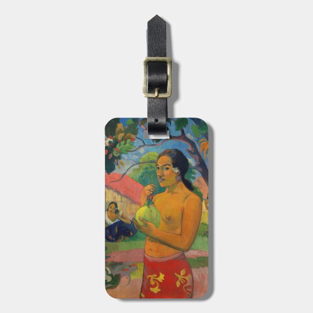 Paul Gauguin - Woman Holding a Fruit Luggage Tag (Front Vertical)