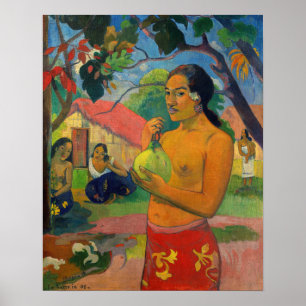 Paul Gauguin - Woman Holding a Fruit Poster