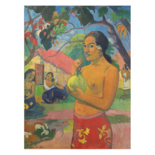 Paul Gauguin - Woman Holding a Fruit Tablecloth