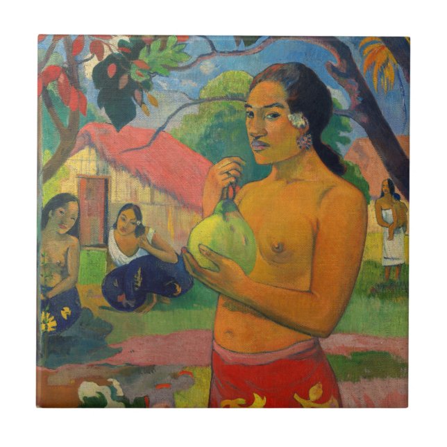 Paul Gauguin - Woman Holding a Fruit Tile (Front)