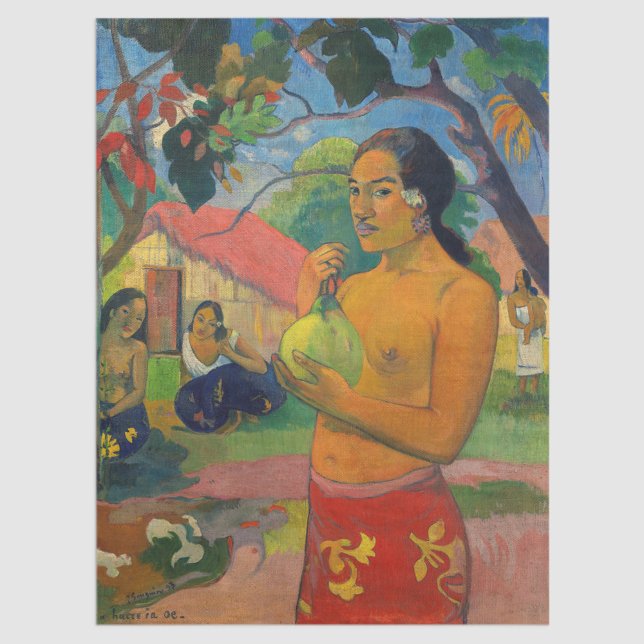 Paul Gauguin - Woman Holding a Fruit Tissue Paper (Creator Uploaded)