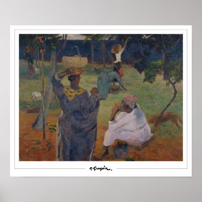 Paul Gauguin Zedign Art Poster #6 (Front)
