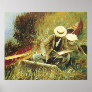 Paul Helleu Sketching, John Singer Sargent Poster