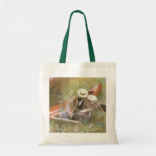 Paul Helleu Sketching with His Wife by JS Sargent Tote Bag