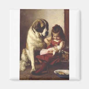 Paul Hermann Wagner: Best Friends Victorian Art Magnet