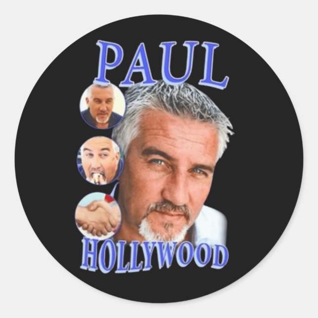 Paul Hollywood Classic Round Sticker (Front)