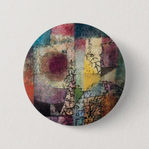 Paul Klee Abstract Art Cubism 6 Cm Round Badge