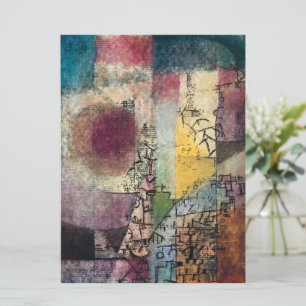 Paul Klee Abstract Art Cubism  Card