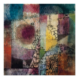 Paul Klee Abstract Art Cubism Poster