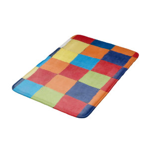 Paul Klee abstract art, Qu 1 colour chart Bath Mat
