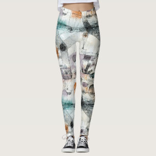 Paul Klee Abstract Fine Art Expressionist Leggings