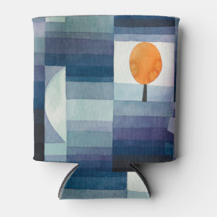Paul Klee Abstract Tree Blue Painting Can Cooler