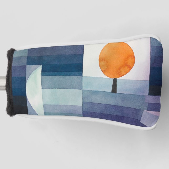 Paul Klee Abstract Tree Blue Painting Golf Head Cover (Front)