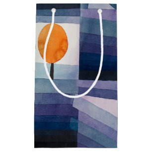 Paul Klee Abstract Tree Blue Painting Small Gift Bag