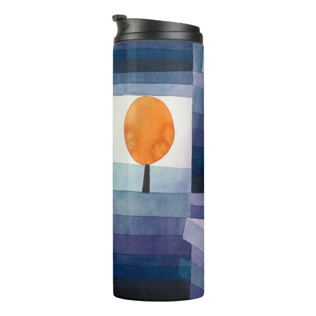Paul Klee Abstract Tree Blue Painting Thermal Tumbler (Rotated Right)