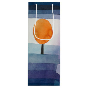 Paul Klee Abstract Tree Blue Painting Wine Gift Bag