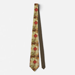 Paul Klee Ad Marginem Abstract Painting  Tie